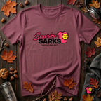 Snarky Sarks Logo graphic t-shirt in Maroon
