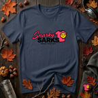 Snarky Sarks Logo graphic t-shirt in Navy