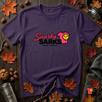 Snarky Sarks Logo graphic t-shirt in Purple