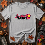 Snarky Sarks Logo graphic t-shirt in Solid Athletic Gray