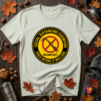 Social Distancing Champion sarcastic graphic t-shirt in Citron by Snarky Sarks