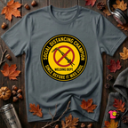 Social Distancing Champion sarcastic graphic t-shirt in Dark Gray by Snarky Sarks