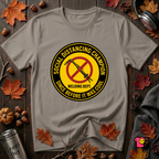 Social Distancing Champion sarcastic graphic t-shirt in Deep Heather by Snarky Sarks