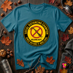 Social Distancing Champion sarcastic graphic t-shirt in Deep Teal by Snarky Sarks