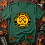 Social Distancing Champion sarcastic graphic t-shirt in Evergreen by Snarky Sarks
