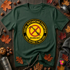 Social Distancing Champion sarcastic graphic t-shirt in Forest by Snarky Sarks