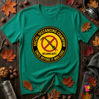 Social Distancing Champion sarcastic graphic t-shirt in Heather Kelly by Snarky Sarks