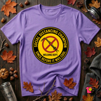 Social Distancing Champion sarcastic graphic t-shirt in Heather Team Purple by Snarky Sarks