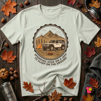 Spend 55K to Sleep on the Ground sarcastic camping t-shirt in Citron by Snarky Sarks