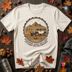 Spend 55K to Sleep on the Ground sarcastic camping t-shirt in White by Snarky Sarks