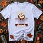 Spike it Hard sarcastic volleyball graphic t-shirt in Ash by Snarky Sarks