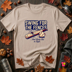 Swing for the Fences....and Strike out in Style baseball t-shirt in Natural by Snarky Sarks
