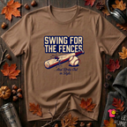 Swing for the Fences....and Strike out in Style baseball t-shirt in Sand Dune by Snarky Sarks