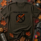Swing for the Fences....or Don't. Whatever. baseball t-shirt in Black by Snarky Sarks