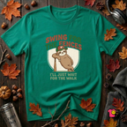 Swing for the Fences sarcastic baseball graphic t-shirt in Heather Kelly by Snarky Sarks
