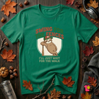 Swing for the Fences sarcastic baseball graphic t-shirt in Kelly by Snarky Sarks