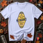 The Adulting Motel...No Vacancy sarcastic graphic t-shirt in Ash by Snarky Sarks