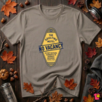 The Adulting Motel...No Vacancy sarcastic graphic t-shirt in Asphalt by Snarky Sarks
