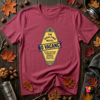 The Adulting Motel...No Vacancy sarcastic graphic t-shirt in Cardinal by Snarky Sarks