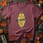 The Adulting Motel...No Vacancy sarcastic graphic t-shirt in Maroon by Snarky Sarks