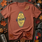 The Adulting Motel...No Vacancy sarcastic graphic t-shirt in Rust by Snarky Sarks