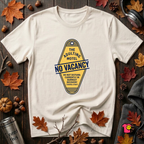 The Adulting Motel...No Vacancy sarcastic graphic t-shirt in White by Snarky Sarks
