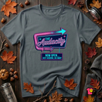 The Audacity...Now Open sarcastic graphic t-shirt in Dark Gray by Snarky Sarks