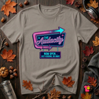 The Audacity...Now Open sarcastic graphic t-shirt in Deep Heather by Snarky Sarks