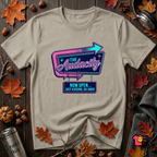 The Audacity...Now Open sarcastic graphic t-shirt in Heather Stone by Snarky Sarks