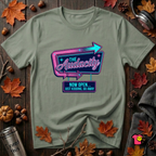 The Audacity...Now Open sarcastic graphic t-shirt in Military Green by Snarky Sarks