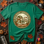 The Great Indoors -- Depression Valley sarcastic t-shirt in Kelly by Snarky Sarks