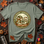 The Great Indoors -- Depression Valley sarcastic t-shirt in Military Green by Snarky Sarks