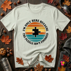 The Puzzle isn't Finished sarcastic puzzle graphic t-shirt in Citron by Snarky Sarks