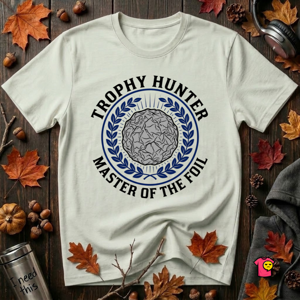 Trophy Hunter -- Master of the Foil fencing t-shirt in Citron by Snarky Sarks