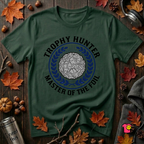 Trophy Hunter -- Master of the Foil fencing t-shirt in Forest by Snarky Sarks