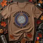Trophy Hunter -- Master of the Foil fencing t-shirt in Sand Dune by Snarky Sarks