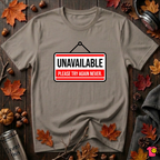Unavailable. Please Try Again Never. sarcastic t-shirt in Asphalt by Snarky Sarks