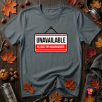 Unavailable. Please Try Again Never. sarcastic t-shirt in Dark Gray by Snarky Sarks