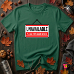 Unavailable. Please Try Again Never. sarcastic t-shirt in Evergreen by Snarky Sarks