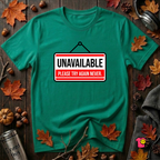 Unavailable. Please Try Again Never. sarcastic t-shirt in Heather Kelly by Snarky Sarks