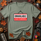 Unavailable. Please Try Again Never. sarcastic t-shirt in Military Green by Snarky Sarks