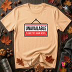 Unavailable. Please Try Again Never. sarcastic t-shirt in Peach by Snarky Sarks