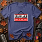 Unavailable. Please Try Again Never. sarcastic t-shirt in Team Navy by Snarky Sarks