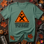 Unsolicited Advice will be Rejected sarcastic t-shirt in Grass Green by Snarky Sarks