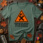 Unsolicited Advice will be Rejected sarcastic t-shirt in Heather Forest by Snarky Sarks