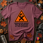 Unsolicited Advice will be Rejected sarcastic t-shirt in Maroon by Snarky Sarks