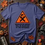 Unsolicited Advice will be Rejected sarcastic t-shirt in Team Navy by Snarky Sarks