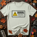 Warning Sarcasm Deployed graphic t-shirt in Citron by Snarky Sarks