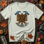 Woodshop Department woodworking t-shirt in Citron by Snarky Sarks