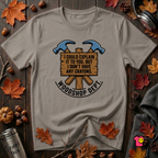 Woodshop Department woodworking t-shirt in Deep Heather by Snarky Sarks